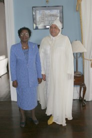 Governor General, Dame Pearlette Louisy and Moroccan Ambassador to St. Lucia, His Excellency Dr. Brahim Houssein Moussa
