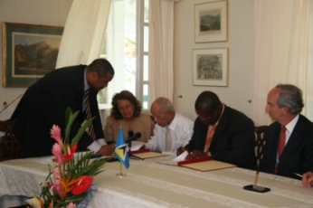 Signing to Agreement between Hess Oil and the Government of Saint Lucia