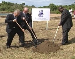 Turning the Sod for the Ritz Carlton St. Lucia