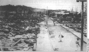 The city of Castries in the aftermath of the 1948 fire