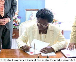 Governor General signs Education Act