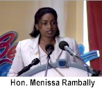 Tourism Minister Hon. Menissa Rambally