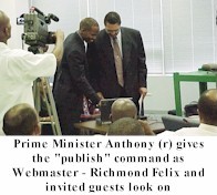 Prime Minister Anthony Uploads the new site to the Internet