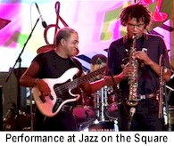 Evening Jazz Performance on the Square