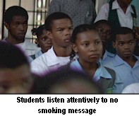 Youth told "Second Hand Smoke Kills"