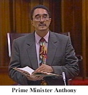 Prime Minister Kenny Anthony
