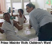 PM visits kid's ward