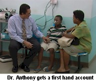 Anthony speaks to Mother & Child