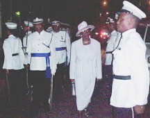 Governor General inspecting guard
