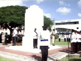 Remembrance Day ceremony at the Cenotaph in Saint Lucia