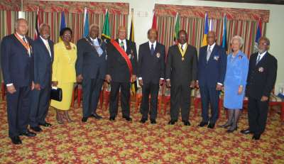 Heads of State of Caricom at 10th Meeting in Belize