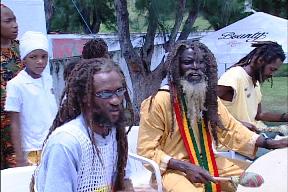 Members of the Rastafarian Movement in Saint Lucia