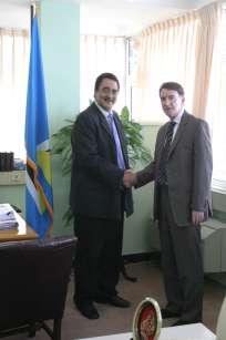 Prime Minister of Saint Lucia Hon. Kenny Anthony and European Commissioner Mr. Peter Mandelson.