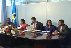 The signing of the Youth Enterprise Project - 2004