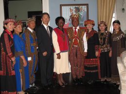 H. E. Dame Pearlette Louisy, the Governor General, receives delegation