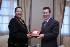 Vice President Vincent Siew and Speaker of the House of Assembly Saint Lucia, Honourable Rosemarie Husbands-Mathurin